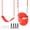 Red, variant on KINSPORY Toddler & Child Swing Seat, Heavy-Duty High Back Fully Assembled, Iron Chain Eva Swing for Indoor/Outdoor, Hanging Tree Straps(Green)