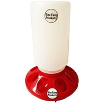 Rite Farm Products Red 1 Quart Poultry Chicken Chick Feeder