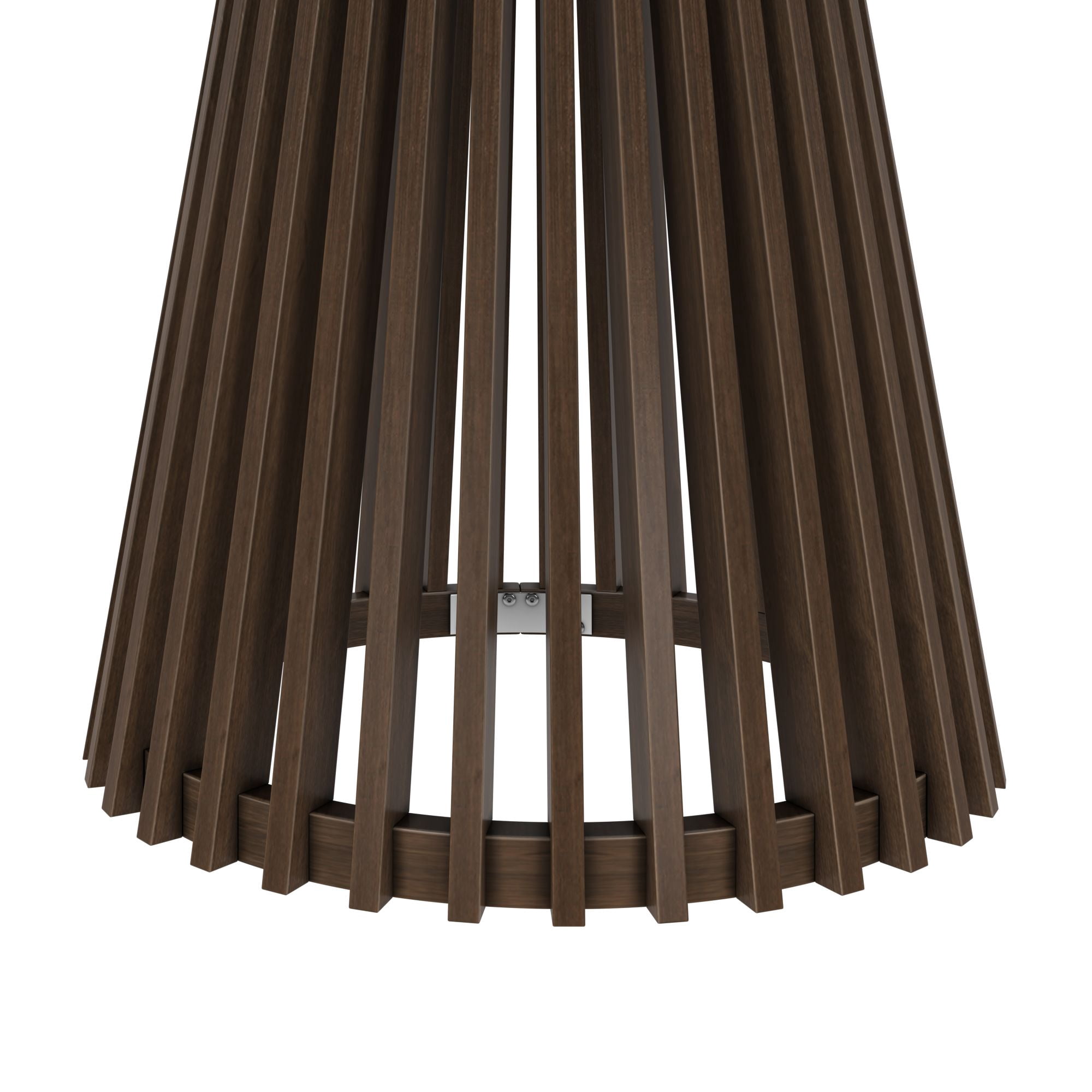 Plank+Beam 48" Lido Round Dining Table, Solid Wood Minimalist Kitchen Table for 4, Walnut