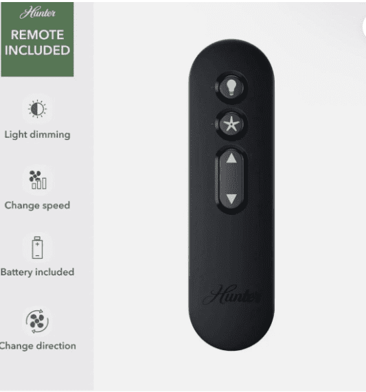 Hunter AeroSync Smart Ceiling Fan 50 Inch with LED Light Kit, WiFi Enabled, Remote Control, Indoor Modern Ceiling Fan, Model 50389