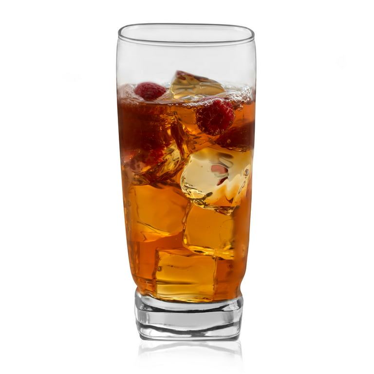 6 pc - Vintage Libbey Smokey Carrington Square Bottom Highball Drinkin –  Harkensback
