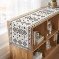 thumbnail image 6 of Table Runners 48 Inches Long Dress Scarves, Boho Geometric Farmhouse Kitchen/Dining Table Runner, Short Coffee Tablerunners, Simple Farmhouse Nation Abstract Motifs 13x48 Inch, 6 of 9