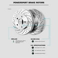 thumbnail image 3 of PowerSport Rear Brakes and Rotors Kit |Rear Brake Pads| Brake Rotors and Pads| Ceramic Brake Pads and Rotors |fits 1995-2002 Ford Explorer, Explorer Sport, Ranger; Mercury Mountaineer, 3 of 7