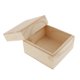 thumbnail image 5 of Caja de Sin Terminar de Bricolaje, Caja Decorativa, Caja Cuadrada de Maciza con Tapa, Caja de Tesoro, Caja de BLESIY Caja de madera cuadrada sin terminar, 5 of 7