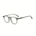 thumbnail image 6 of Korean Retro Vintage Glasses - Heavyweight (but Lightweight Feeling) Eyewear Frame with Replacement Lens Compatibility - Unisex Round Full-Rim Frame in Dark Brown/Black - Birthday/Christmas/Thanksgiv, 6 of 9