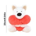 thumbnail image 2 of Love Elephant Plush with Holding Red Heart 9.8 inch Cute Stuffed Animal Soft Plushies Toys Romantic Sweet Gifts for Kids Girlfriend Blue, 2 of 4