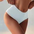 thumbnail image 2 of Panties for Women,Fashion Low Waist Striped Briefs for Women Comfortable Lace Trim Everyday Panties,Womens Underwear,Light Blue,S, 2 of 4