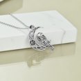 thumbnail image 3 of ONEFINITY Eagle Necklace Oxidation Silver Moon Viking Lover Jewelry Birthday Gifts for Woman, 3 of 6