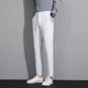 thumbnail image 4 of Pantalones de trabajo drapeados para hombre, pantalones de traje de oficina rectos y fluidos para hombre, ropa vintage, ropa de estilo coreano, moda de verano 2024 fina, 4 of 5