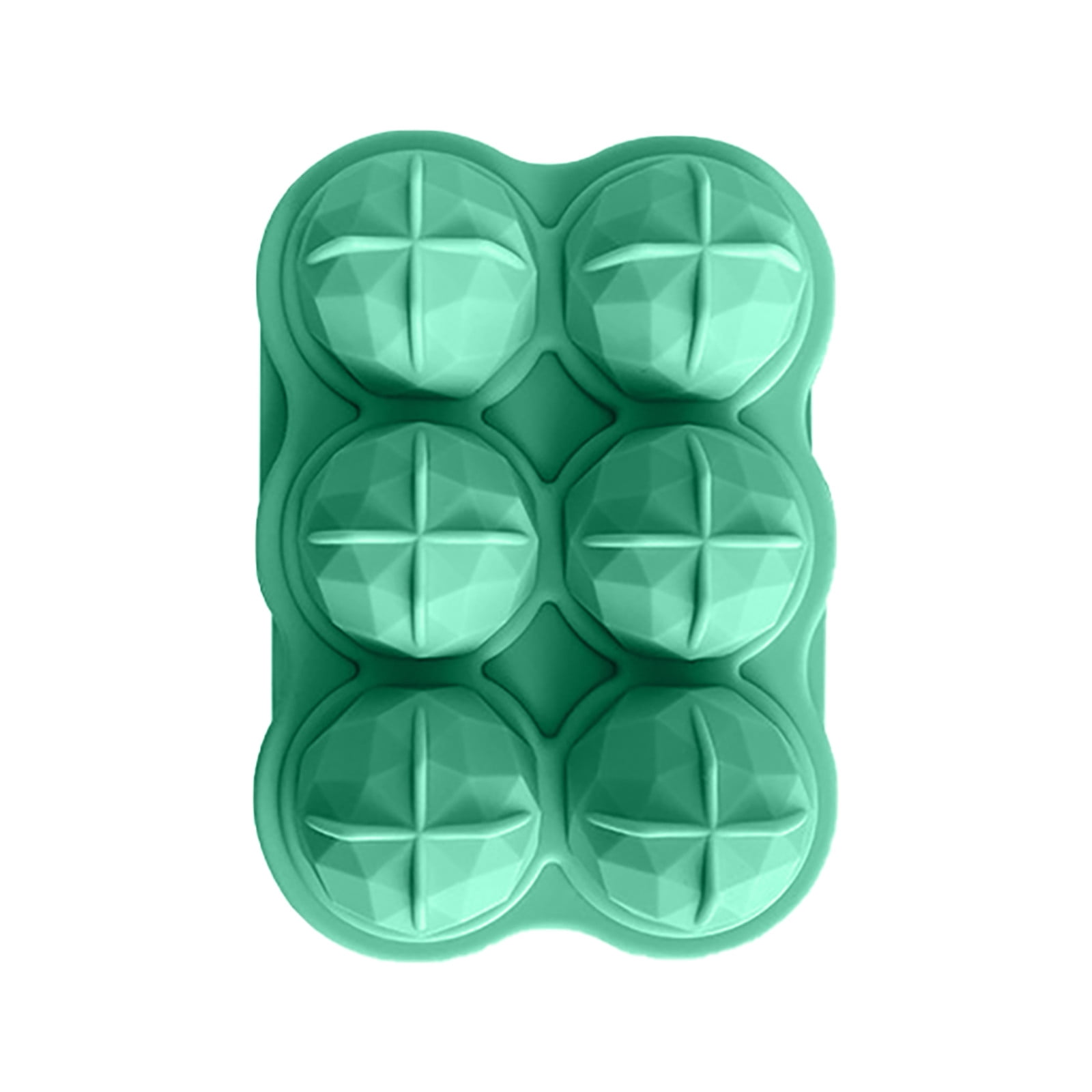 Jikolililili Ice Cube Tray, 2 Inch Ball Ice Cube Trays, 6 Cavity