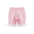thumbnail image 2 of Haitryli Kids Girls Ruffle Bloomer Shorts Lace Up Safety Short Under Party Dress Dance Short Boyshort Pink 5-6, 2 of 7