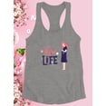 thumbnail image 3 of New Life Future Mom Art Racerback Tank Women -Image by Shutterstock, Female Small, 3 of 4