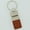 Brown, variant on Hemi Duo Rectangular Leather Key Chain (Blue)