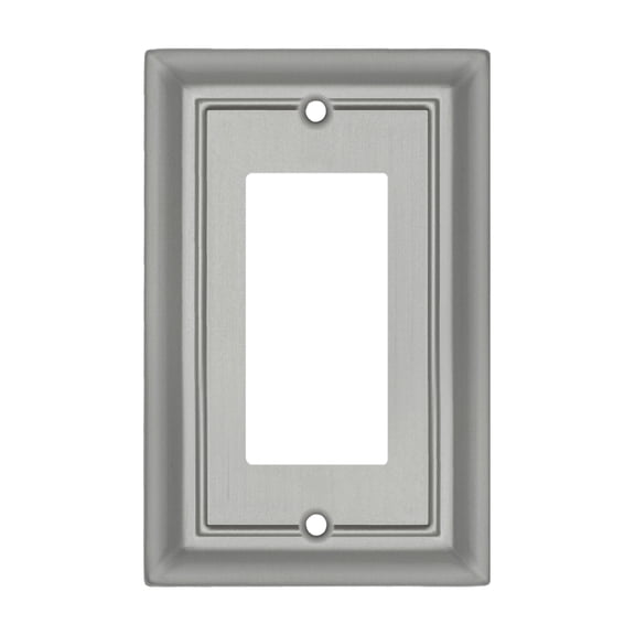 Elumina 150RNNB Sydney Satin Nickel Steel 1 Rocker Standard 5 in. Tall Wallplate