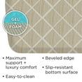 thumbnail image 6 of GelPro French/Traditional/Rustic Trellis Brown/White Kitchen Mat, 20 in x 36 in, 6 of 7