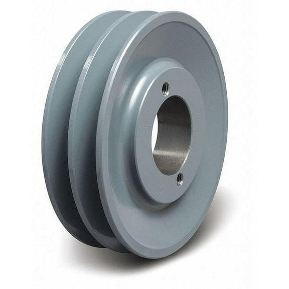 Manufacturer Varies V-Belt Pulley,Detachable,2Groove,5.45"OD 2BK57