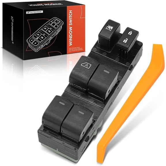 A-Premium Master Power Window Switch Compatible with Nissan Altima 2007 2008 2009 2010 2011 2012, Sedan Only, with Driver Auto Down, Front Left Driver Side, Replace# 25401ZN40C