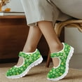 thumbnail image 4 of Psesaysky Four-Leaf Clovers Velcro Casual Shoes for Women Girls Hook & Loop Printed Shoes Anti-Slip Wear-Resistant Sneakers Size 5.5-10, 4 of 7