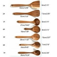thumbnail image 3 of Hariumiu Kitchen Teak Kitchen Utensils, Spatula, Frying Spatula, Big Soup Spoon, Rice Spoon, Colander Spoon, Stirring Spoon, Soup Spoon, 3 of 9