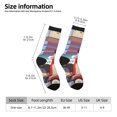 thumbnail image 2 of Masiiu Bluey Pattern Adult Crew Socks, Breathable Color-Block Mid-Calf Socks, Comfortable for Daily Wear and Sports, 2 of 6