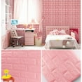 thumbnail image 2 of leyfeng Pegatinas de pared 3D de espuma PE, patrón de ladrillo, autoadhesivo, anticolisión, resistente al agua, papel tapiz a prueba de humedad, decoración del hogar, 2 of 8
