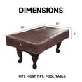 thumbnail image 3 of GSE Games & Sports Expert 7'/8'/9' Heavy Duty Leatherette Billiard Pool Table Cover. Tearproof & Waterproof Cover for Pool Table, Tennis Table (4 Colors Available), 3 of 8