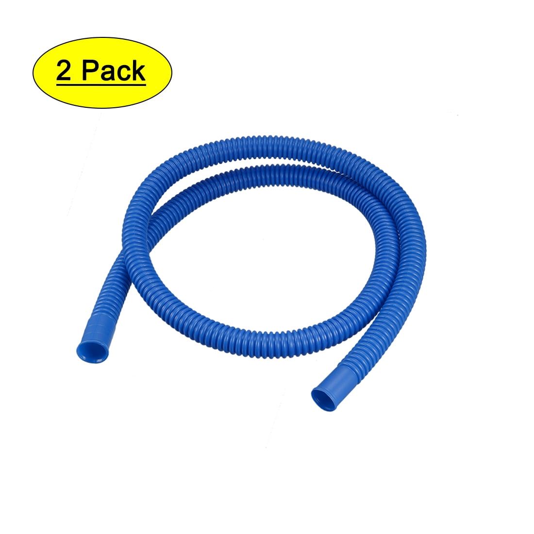 Plastic Air Conditioner Drain Pipe Water Hose Blue 1.14 Meters Length