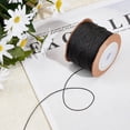 thumbnail image 3 of About 100m/roll 0.6mm Black Nylon Cord Satin String for Bracelet Jewelry Making Rattail Macrame Waxed Trim Cord Necklace Bulk Beading Thread Kumihimo Chinese Knot Craft, 3 of 5