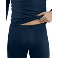 thumbnail image 4 of NY Threads Thermal Underwear for Men Long Johns Set Base Layer Top and Bottom for Cold Weather, X-Small, Navy, 4 of 6