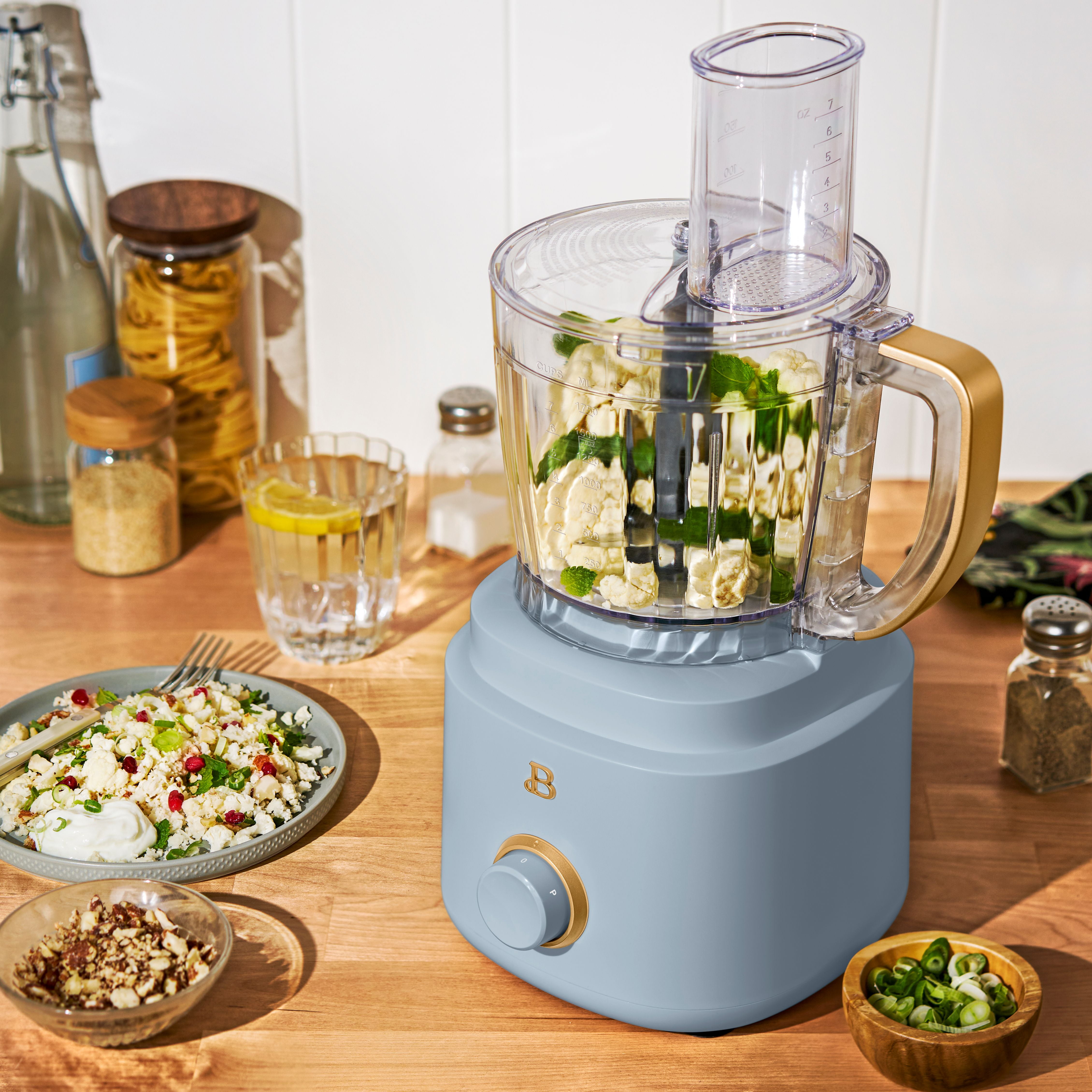 Jiueut Flower Print Food Processor Cover with Handle Floral Blender Dust Cover Protective Kitchen Appliance Cover Home Decor Jiueut Flower Print Food Processor Cover with Handle Floral