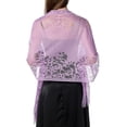 thumbnail image 2 of Meidiya 1920s Lace Beaded Shawl Wraps Floral Tassels Decor Fringed Evening Cape Scarf for Wedding, 2 of 8