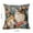 H, variant on Animals Print Pillow Cover 45x45CM - Cute Short Lint Cushion with Faux Embroidery, Decorative Throw Pillowcase for Sofa Bedroom and Living Room