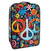 Peace symbol Premium Polyester Shoe Organizer - Organize Your Shoes Efficiently - Ideal Size of 23x31cm/9x12in - Durable and Functional Shoe Storage Solution - Fits in Closets and Entryways