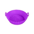 thumbnail image 2 of Taicans Air Fryer Silicone Liners,Air Fryer Silicone Liners Pot,Reusable Oven Microwave Accessories,Replacement of Flammable Parchment Paper,Baking Tray Oven Accessories 5.3 x 7.1 x 2 In Purple, 2 of 7