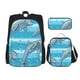 thumbnail image 1 of Easygdp Dolphin Mochila para Niños y Niñas con Set de Caja de Almuerzo y Estuche para Lápices 3 en 1, Mochila Escolar Estampada para Adolescentes, 1 of 7