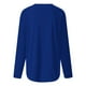 thumbnail image 5 of Top túnica de manga larga con cuello en V para mujer - Blusa holgada e informal - Ideal para casa, playa o vacaciones, 5 of 5