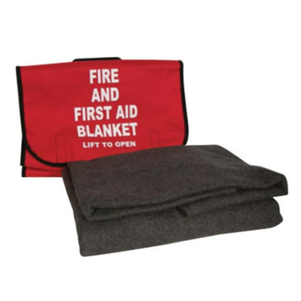 North by Honeywell 62'' X 80'' Gray 90 Wool Lightweight Fire And First