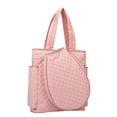 thumbnail image 3 of koolsoo Tennis Bag Racket Tote Seperate Compartment Portable Rackets Bag for Gym Man Pink, 3 of 9