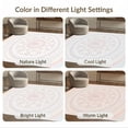 thumbnail image 7 of ODIKA 6'x9' Washable Area Rug Large Pink Boho Pastel Burst Ombre Gradient Watercolor Motifs for Dining Room, Under Table, Office Décor, Non-Slip Chair-Friendly, 7 of 7