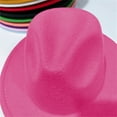 thumbnail image 5 of Kids Classic Wide Brim Fedora Hat Children Boys and Girls Felt Hat Jazz Hats Classic Wide Brim Panama Dress Hat, 5 of 6
