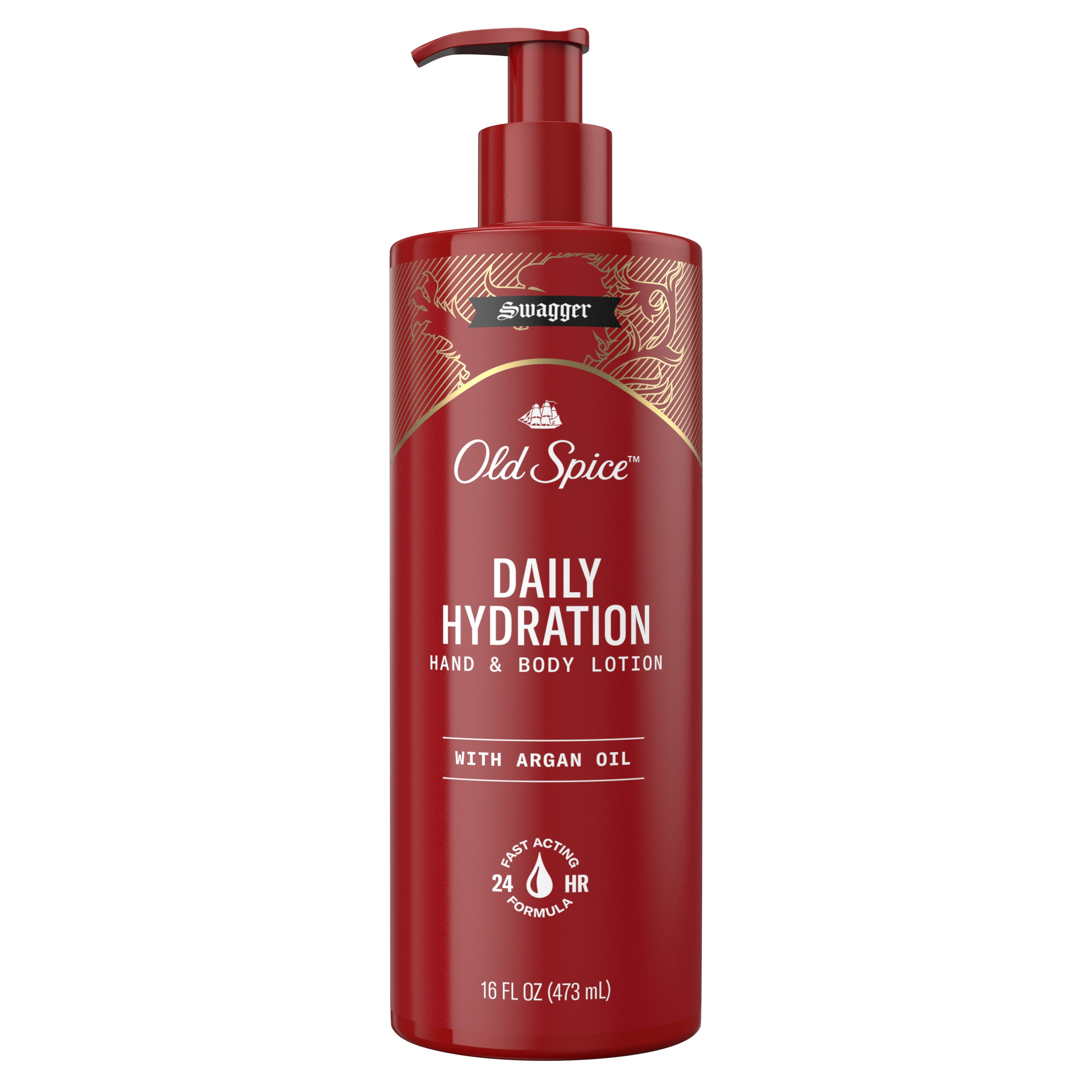Old Spice Daily Hydration Hand & Body Lotion for Men, Swagger, 16 fl oz