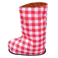 thumbnail image 1 of Esquirla Winter Warm Cast Sock Adjustable Washable Soft Women Men Cast Protector Sock Red Grid L, 1 of 8
