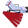 thumbnail image 2 of Amacok 5Pcs Beach Chair Towel Bands, Beach Chair Clips Bands Towel Straps, Beach Towel Elastic Holder for Beach Pool Cruise Chair Travel Vacation Accessories Essentials, 2 of 5
