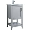 thumbnail image 4 of 18 inch Single Bathroom Vanity in Grey, 4 of 15