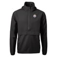 thumbnail image 2 of Men's Cutter & Buck Black Pittsburgh Steelers Charter Eco Recycled Anorak Half-Zip Jacket, 2 of 3