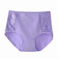 thumbnail image 4 of Sakmal Cotton Ladies Underwear Panties Plus Size Briefs Panties Purple Stretch Womens Underwear XL, 4 of 5
