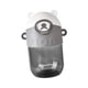 thumbnail image 4 of Botella de agua portátil con tapa abatible y pajita para niños y niñas Gris, 4 of 9
