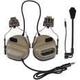 thumbnail image 3 of Tactical Helmet Headset Headphones Electronic Shooting Hearing Protection with Removable Microphone-Hd10, 3 of 7