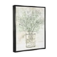 thumbnail image 3 of Delicate Baby's Breath Florals Botanical & Floral Graphic Art Jet Black Framed Art Print Wall Art, 3 of 6