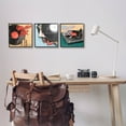 thumbnail image 2 of Music Is Love Life Vintage Turntable Inspirational Graphic Art Black Framed Art Print Wall Art, Set of 3, 2 of 8